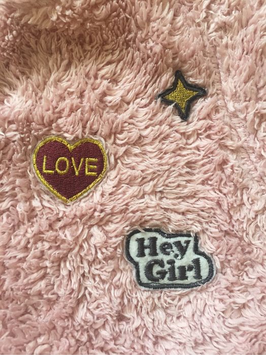 Ciepła krótka bluza bolerko futerko 116