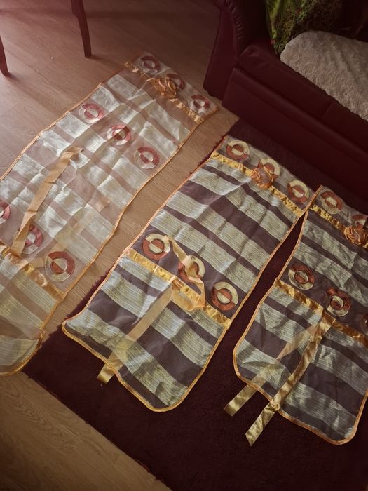 Komplet 3sztuki panele firana