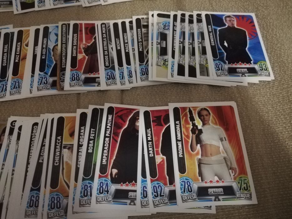 Cartas Star Wars topps Force Attax