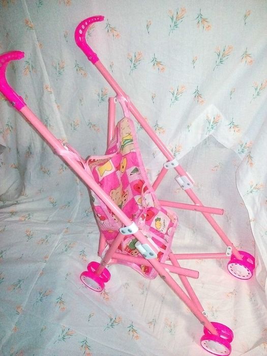 складная классическая коляска для кукол