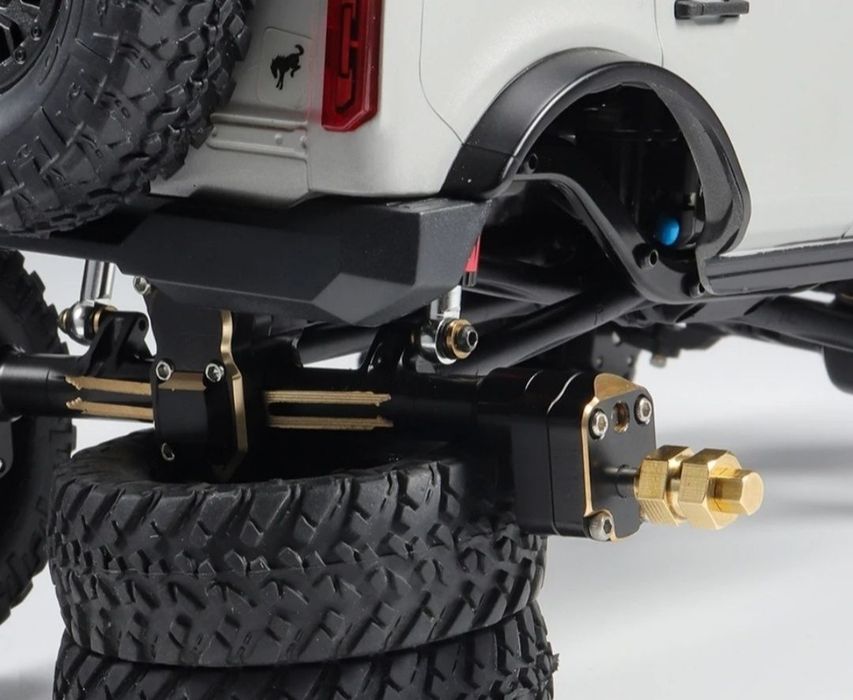 Axial SCX 24 Hexy (7mm) 1cm poszerzenia Nowe Mosiężne złote