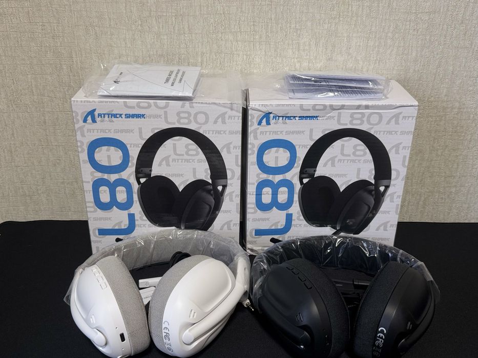 Гарантія‼️ L80PRO Attack Shark бездротові ігрові навушники