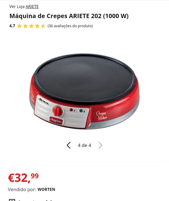 Máquina de Crepes ARIETE 202