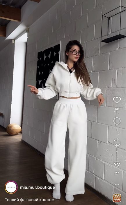 Теплий флісовий костюм mia.mur.boutique S