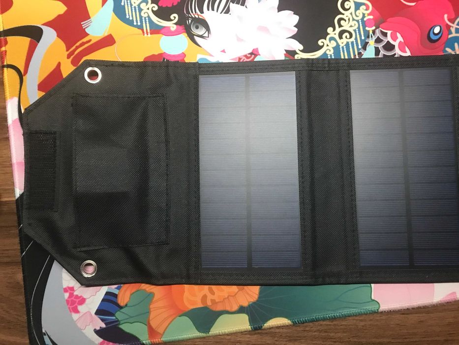 Портативна складна сонячна панель (Power Bank) 5V USB 60W