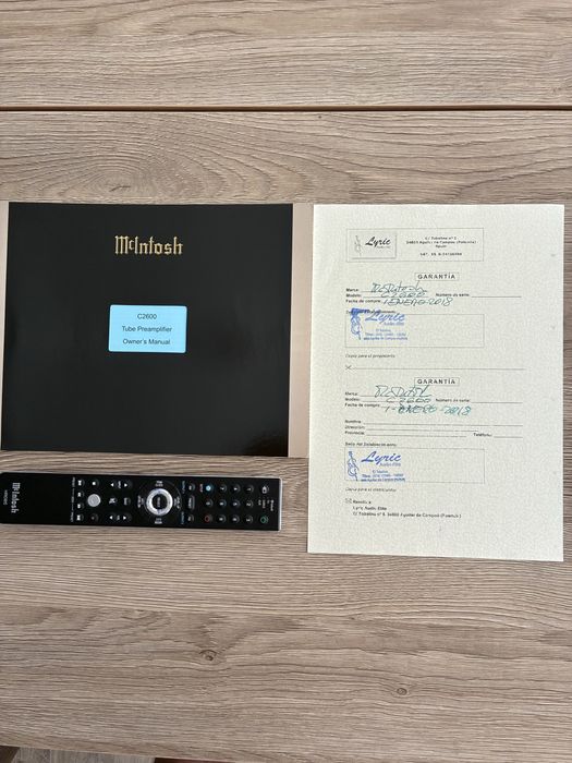 Mcintosh C2600 Preamplificador a Valvulas