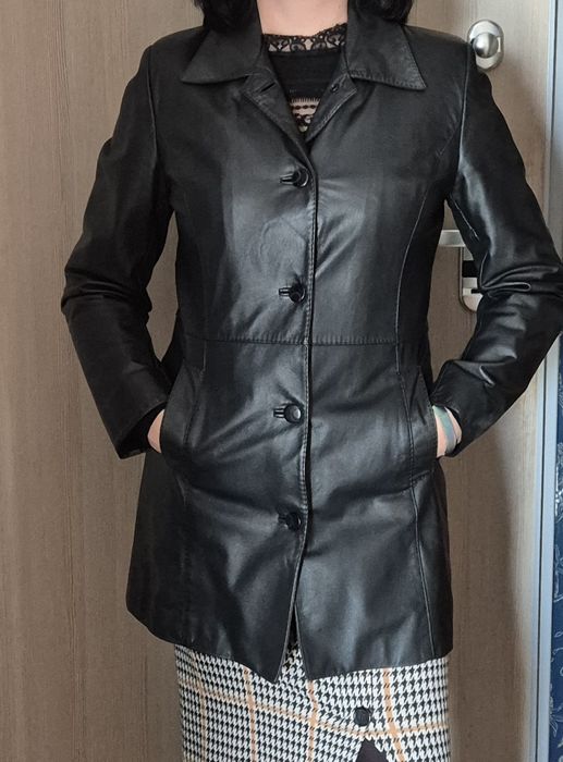 Kurtka skórzana damska jesienna przejściowa jak nowa rozm 40