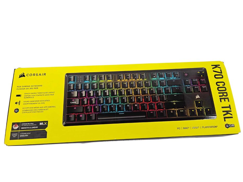 Клавіатура механічна Corsair K70 CORE TKL RGB | MLX Red (Linear)