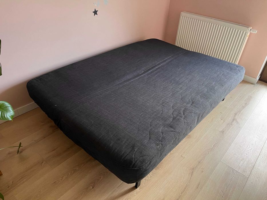 Sofa rozkładana IKEA NYHAMN 3-osobowa + skrzynia na pościel - stan bdb !
