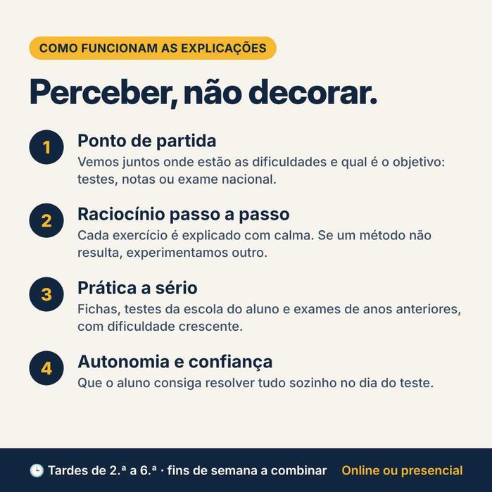 Explicações Matemática e Português – Secundário | Online e Gondomar