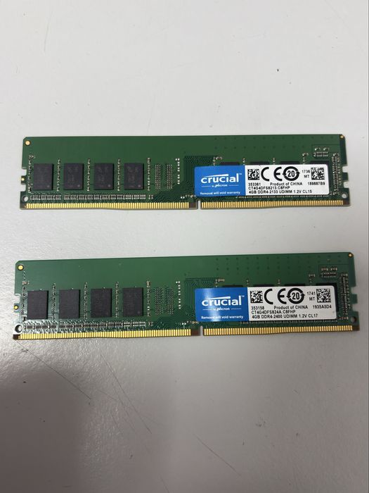 Crucial 8GB (2X4GB) 2400Mhz CL15 DDR4
