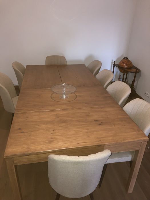 Mesa sala jantar extensivel 180/240/300x120