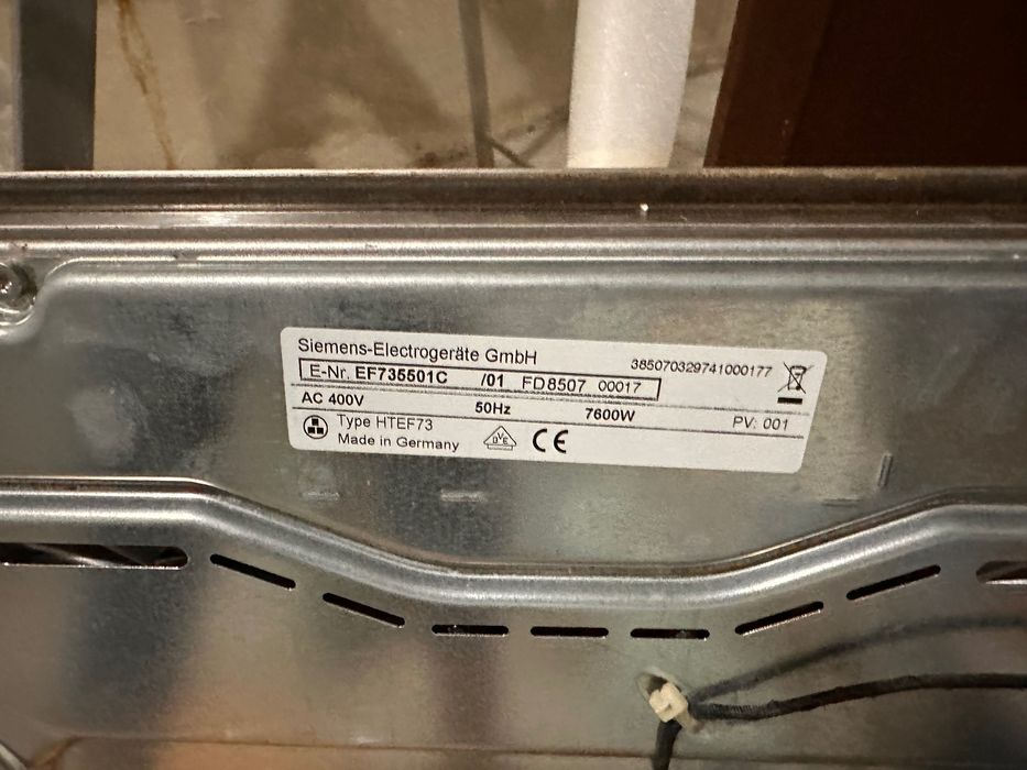 Placa vitroceramica,marca Siemens como nova.