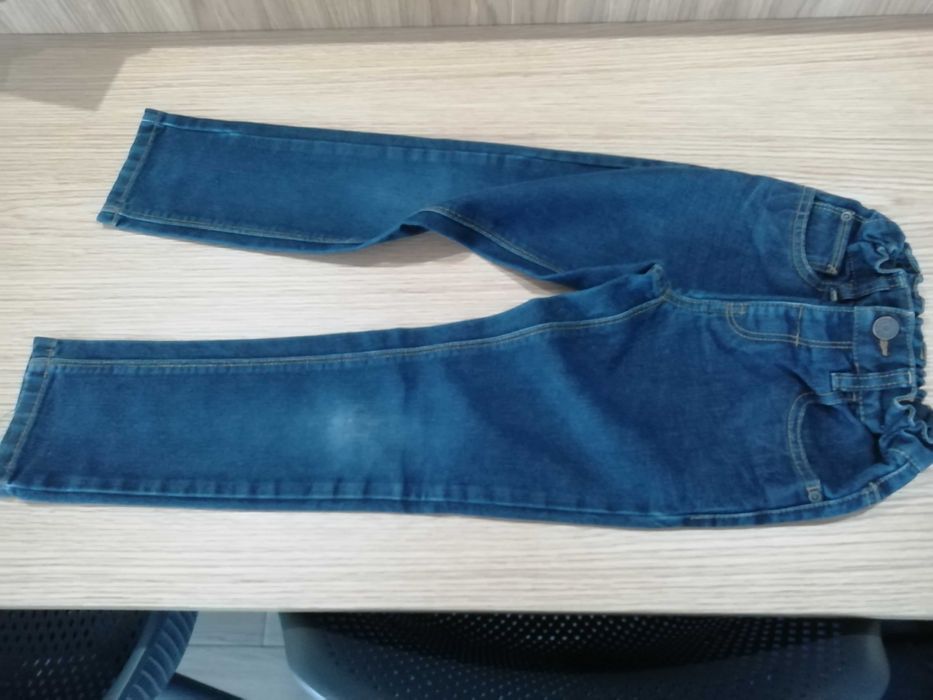 Calças ganga tamanho 7 anos