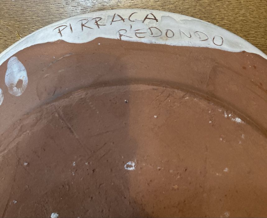 Prato do Redondo pintado á mão