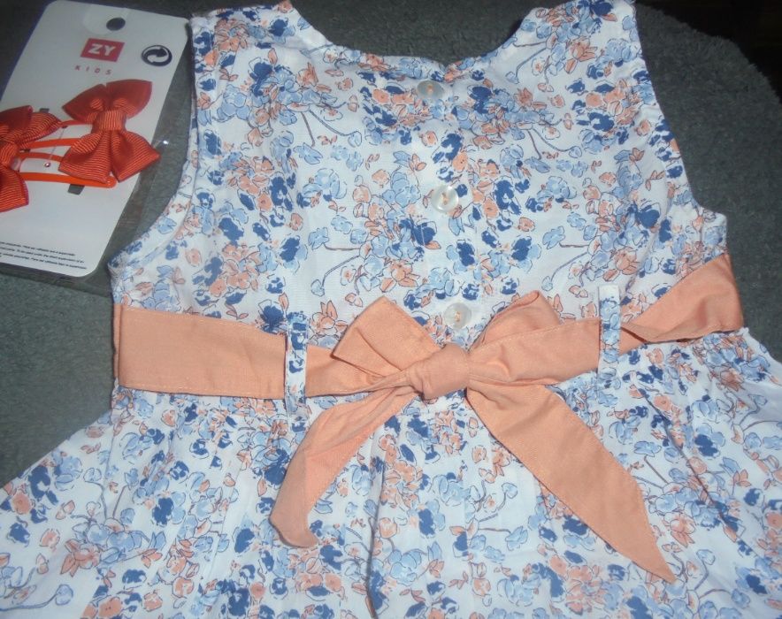 Vestido + lacinhos cabelo novos