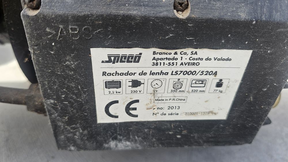Rachador lenha 7Ton Electrico