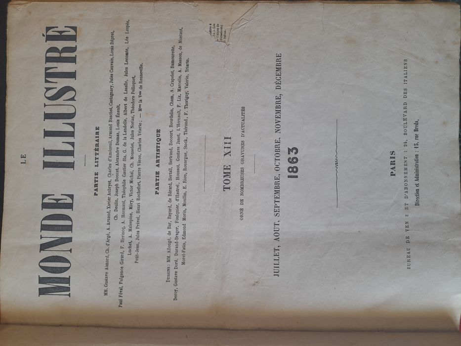 Le Monde Illustré 1863 e 1864