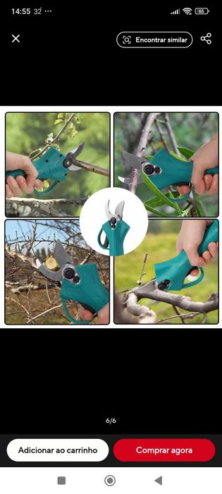Tessouras de poda elétrica novas