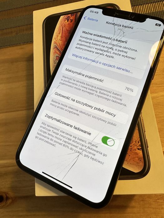 iPhone XS 64 GB uszkodzony