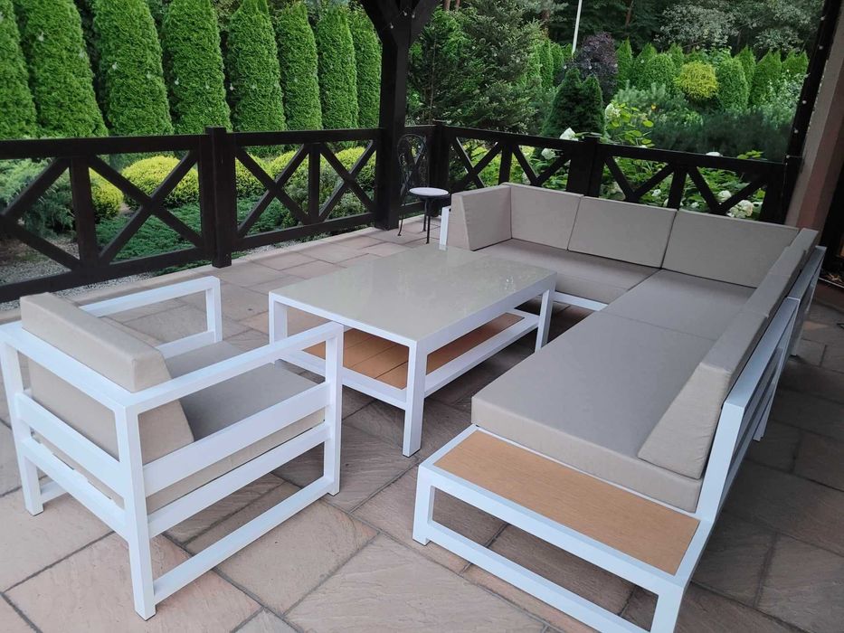 Nowoczesne Meble tarasowe ogrodowe aluminium Polski producent różne moduły + wysyłka gratis na terenie Polski