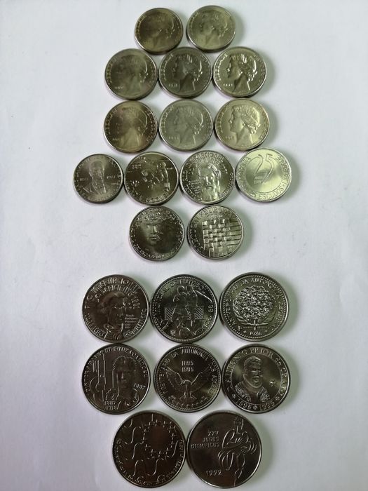 Moedas dos escudos novas
