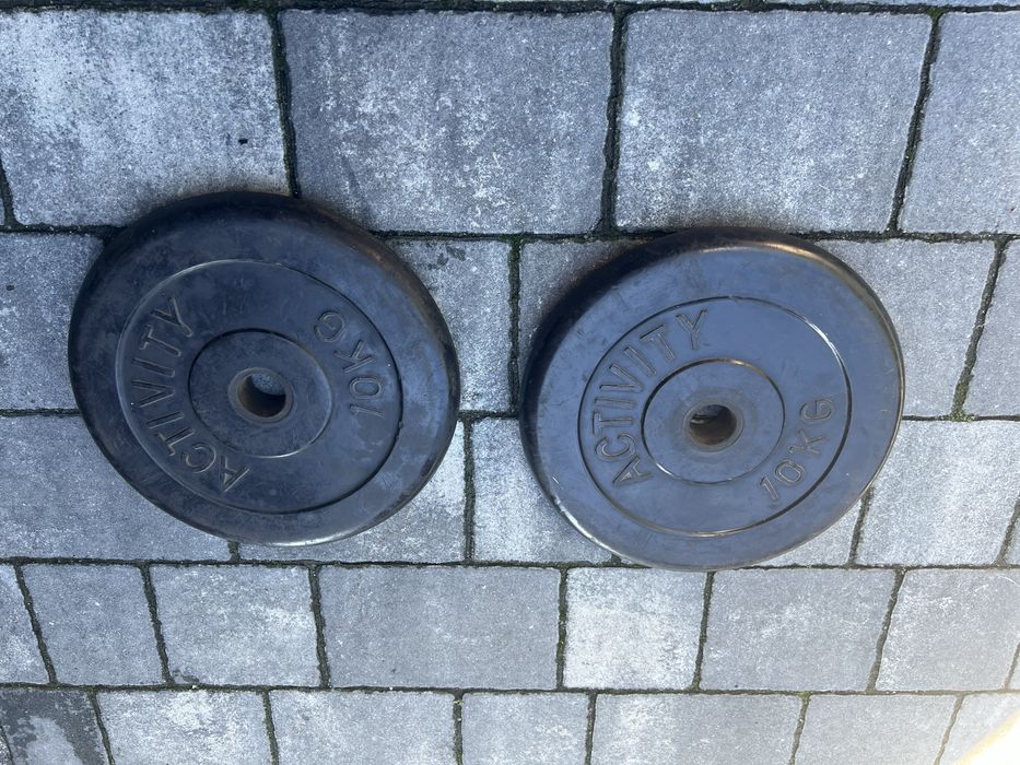 Obciążenie żeliwne ogumowane Activity 29mm zestaw 2x 10kg