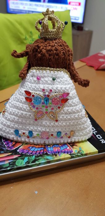 Santinha Amigurumi -Nossa Senhora de Nazaré