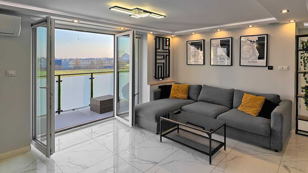 Apartament z widokiem na morze | 400m plaża | 3 sypialnie | 2 łazienki