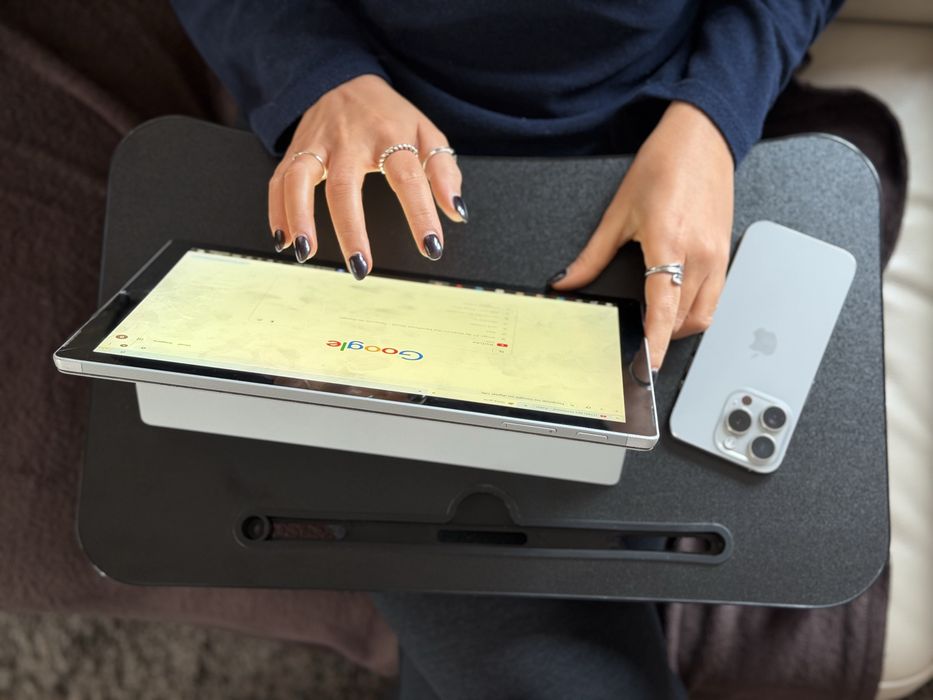 Mesa dobrável para portátil - preta, dimensões menores