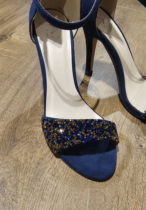 Sandały na szpilce 37 cyrkonie