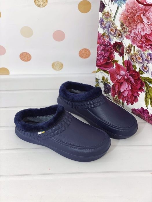 Тапочки-галоши женские, утепленные флисом