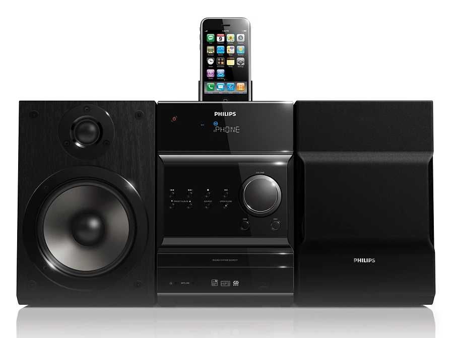 Музыкальный центр Philips DCM377/12 все работает