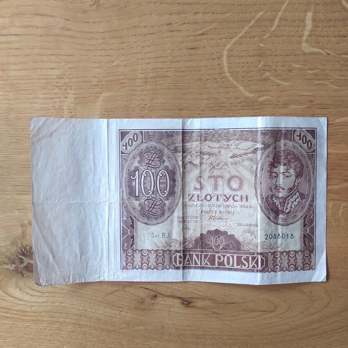 #60, 100 złotych, 1934r, Ser BJ