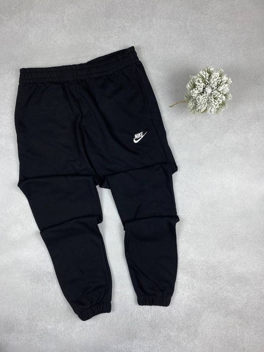 Спортивні штани найк на манжетах/чорні штани найк/спортивки чорні nike