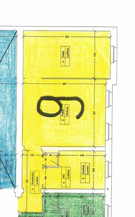 2 pokoje w odnowionej kamienicy | osobna kuchnia | 43,72 m2 | 2 piętro