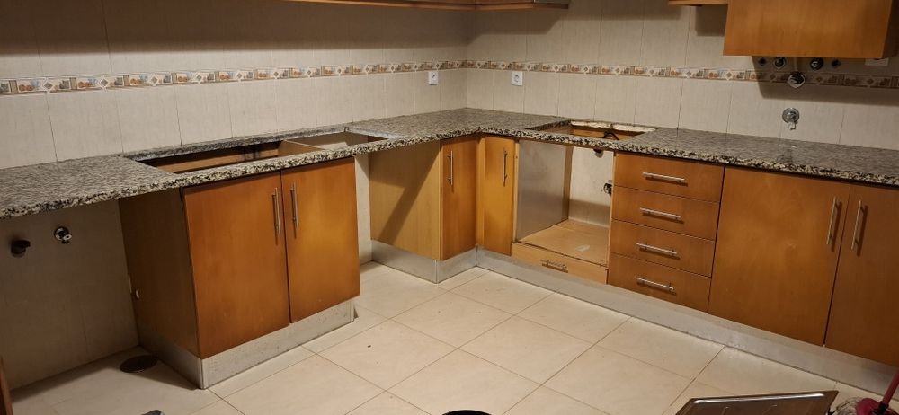 Bancada da cozinha, móveis e Cuba