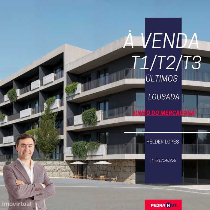 Lousada | T1 |T2 |T3 Novos em Construção |Ao Mercadona | NEWS