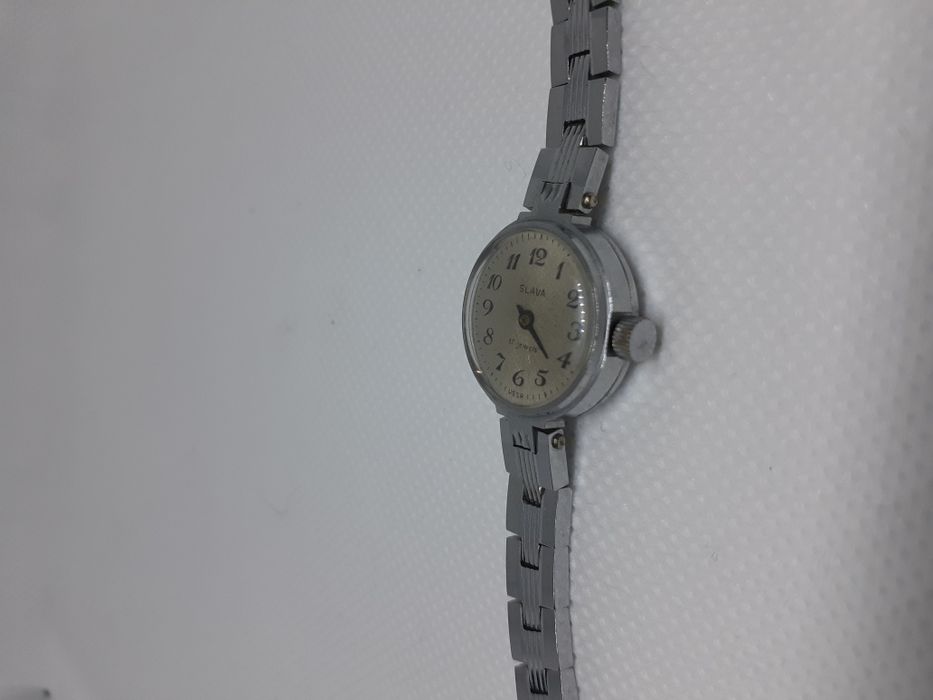 Часы СССР SLAVA (Слава) 17 jewels (made in USSR) с браслетом