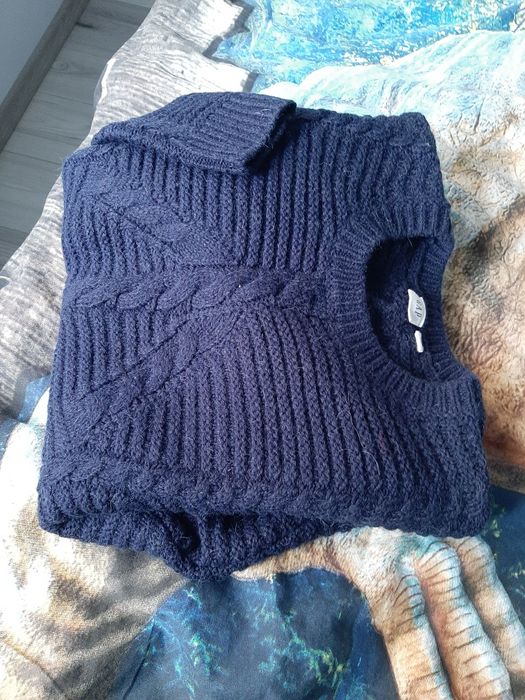 Granatowy sweter GAP sukienka tunika stan idealny xs/s