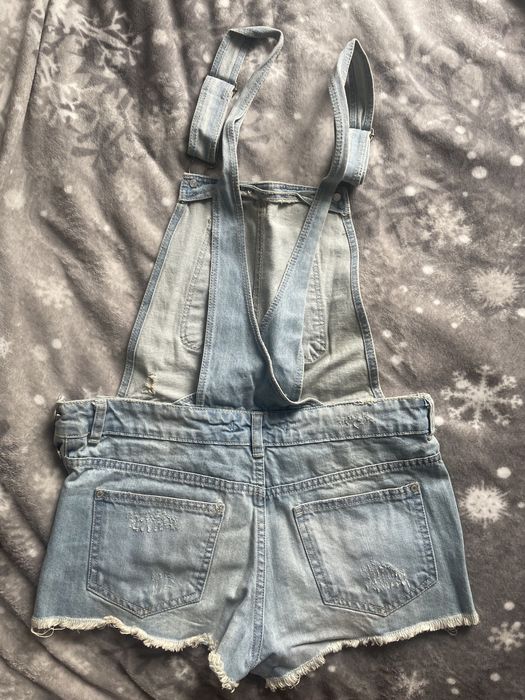 Ogrodniczki dżinsowe bershka s