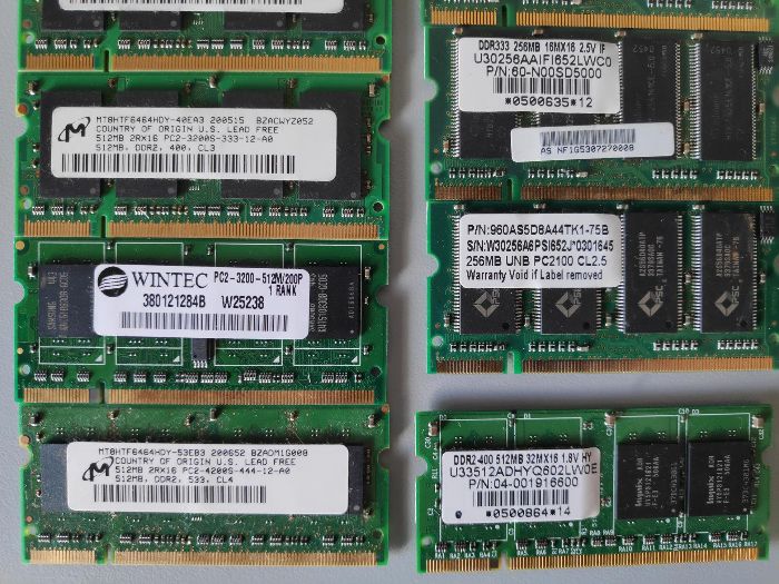 Memoria RAM - Computador portátil