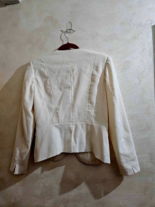 Marynarka,  żakiet, bialy, H&M, rozm.38,