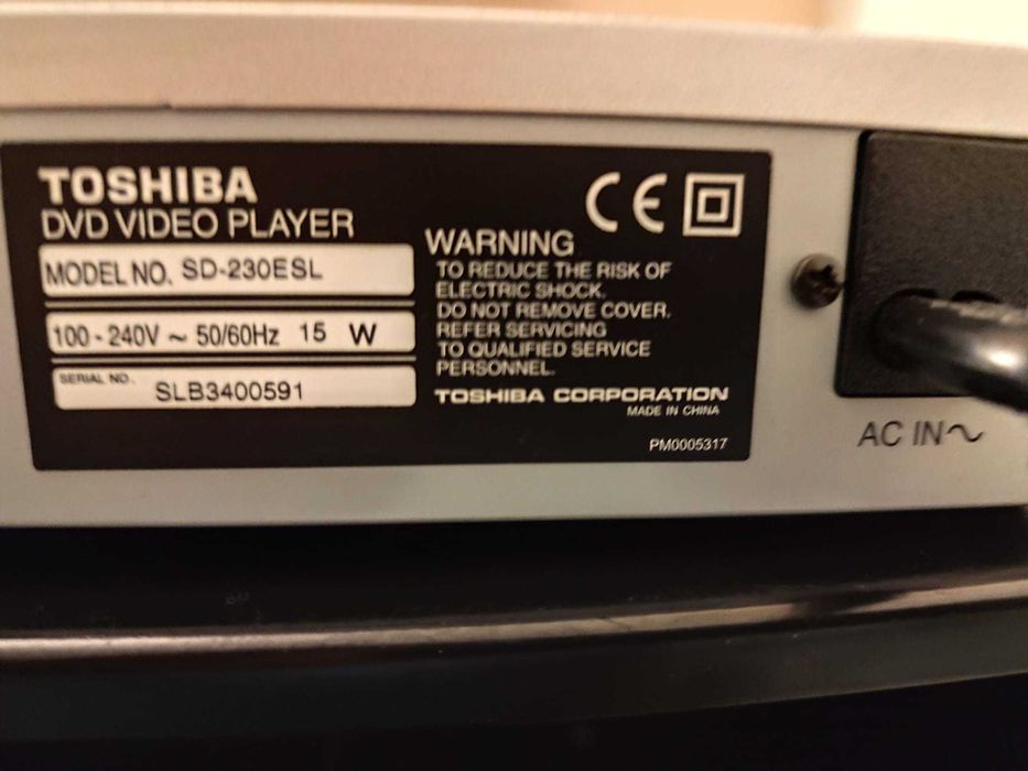 Toshiba DVD player TOSHIBA em bom estado de funcionamento