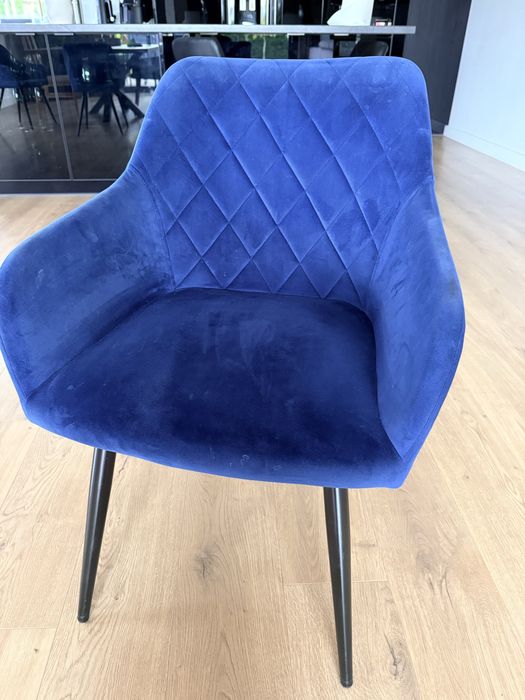 6 sztuk Krzesla kolor granatowy