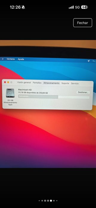 Macbook 12 250GB cinza