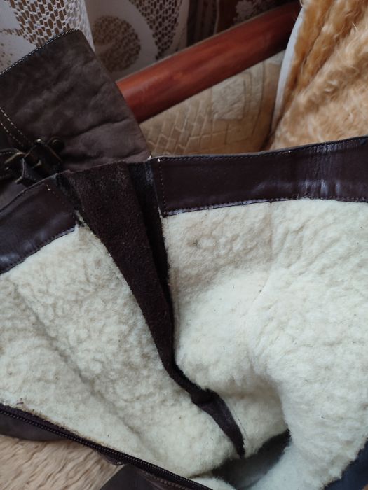 Замшеві сапоги, на цегейкі