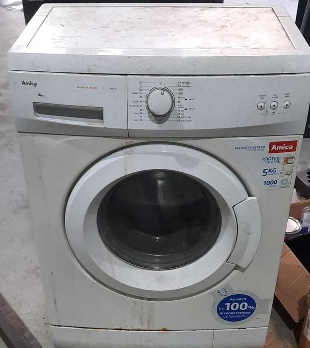 Pralka Slim Amica AWB 510L, uszkodzona na czesci lub do naprawy