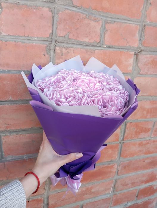 Букети з атласної стрічки