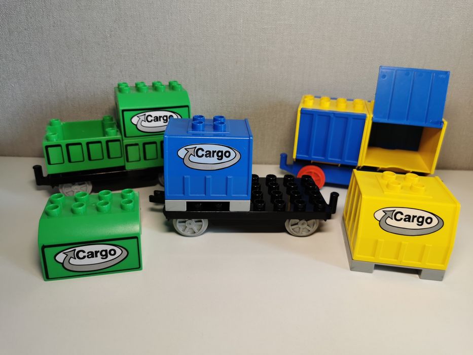 Lego Duplo перехрестя, вагони, тонель, поїзд, колія, мост, міст